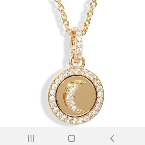 Nadri Jewelry - Moon pendant Necklace